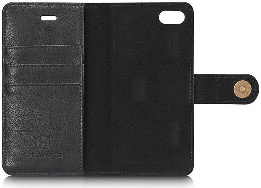 Apple iPhone SE (2020/2022)/7/8 Portemonnee Hoesje Echt Leer Zwart afbeelding 8