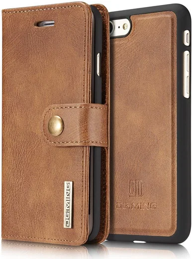 Apple iPhone SE (2020/2022)/7/8 Portemonnee Hoesje Echt Leer Bruin afbeelding 4