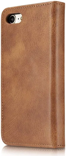 Apple iPhone SE (2020/2022)/7/8 Portemonnee Hoesje Echt Leer Bruin afbeelding 6