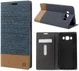 Samsung Galaxy J5 (2016) Linnen Portemonnee Stand Hoesje Blauw afbeelding 1