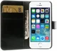 Apple iPhone SE / 5S / 5 Stijlvol Portemonnee Hoesje Zwart afbeelding 1