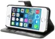 Apple iPhone SE / 5S / 5 Stijlvol Portemonnee Hoesje Zwart afbeelding 4