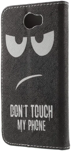 Huawei Y6 II Compact Portemonnee Hoesje Don't Touch afbeelding 3