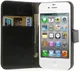 Apple iPhone 4(S) Portemonnee Hoesje Zwart afbeelding 1