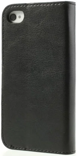 Apple iPhone 4(S) Portemonnee Hoesje Zwart afbeelding 3