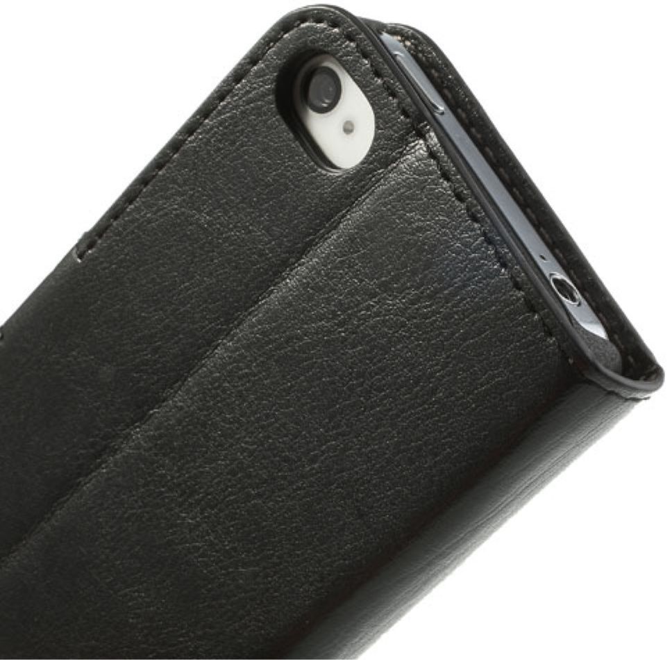 Apple iPhone 4(S) Portemonnee Hoesje Zwart afbeelding 10