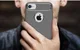 Apple iPhone 7/8 Geborsteld Grijs TPU Hoesje afbeelding 4
