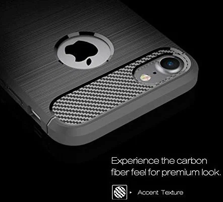 Apple iPhone 7/8 Geborsteld Grijs TPU Hoesje afbeelding 7