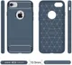 Apple iPhone 7/8 Geborsteld Blauw TPU Hoesje afbeelding 5