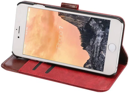 Apple iPhone 7 / 8 Book Cover Hoesje Rood afbeelding 11