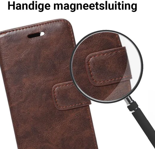 Apple iPhone 7 / 8 Book Cover Hoesje Coffee afbeelding 4