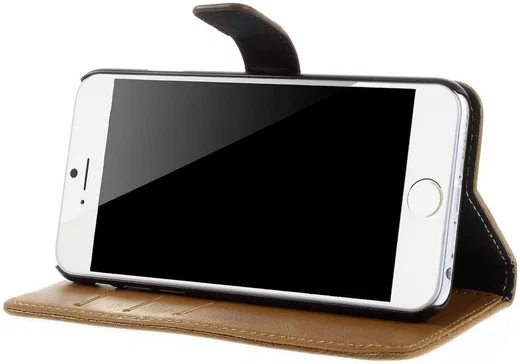 Apple iPhone 6(S) Portemonnee Hoesje Bruin afbeelding 13