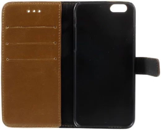 Apple iPhone 6(S) Portemonnee Hoesje Bruin afbeelding 11