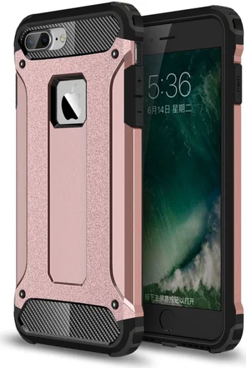 Hybride Apple iPhone 7 Plus / 8 Plus Hoesje Roze afbeelding 1