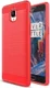 Geborsteld OnePlus 3T / 3 Backcover Armor Hoesje TPU Rood afbeelding 1