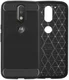 Motorola Moto G4 Geborsteld TPU Hoesje Zwart afbeelding 4
