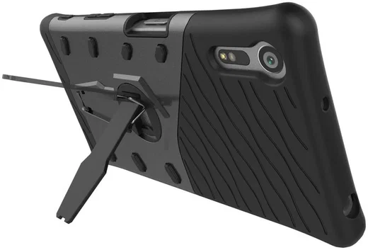 Hybride Sony Xperia XZ / XZs Hoesje met Standaard Grijs afbeelding 7