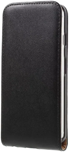 Leren Verticale Apple iPhone 7 / 8 Flip Hoesje Zwart afbeelding 4