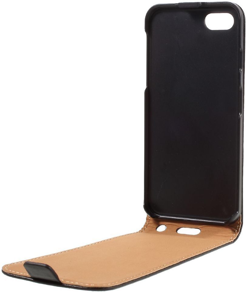 Leren Verticale Apple iPhone 7 / 8 Flip Hoesje Zwart afbeelding 9