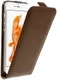 Echt Leren Verticale Apple iPhone 7 / 8 Flip Hoesje Bruin afbeelding 1