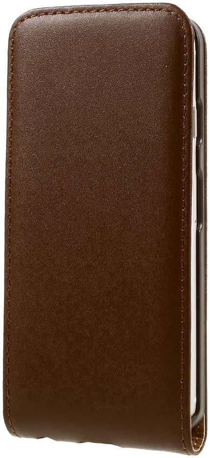 Echt Leren Verticale Apple iPhone 7 / 8 Flip Hoesje Bruin afbeelding 3