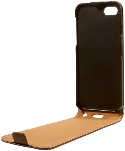 Echt Leren Verticale Apple iPhone 7 / 8 Flip Hoesje Bruin afbeelding 8