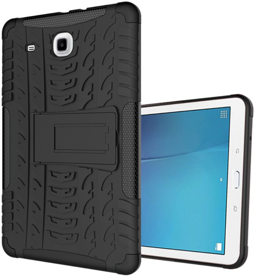Hybride Samsung Galaxy Tab E (9.6) Back Cover Zwart afbeelding 1