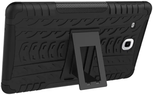 Hybride Samsung Galaxy Tab E (9.6) Back Cover Zwart afbeelding 3