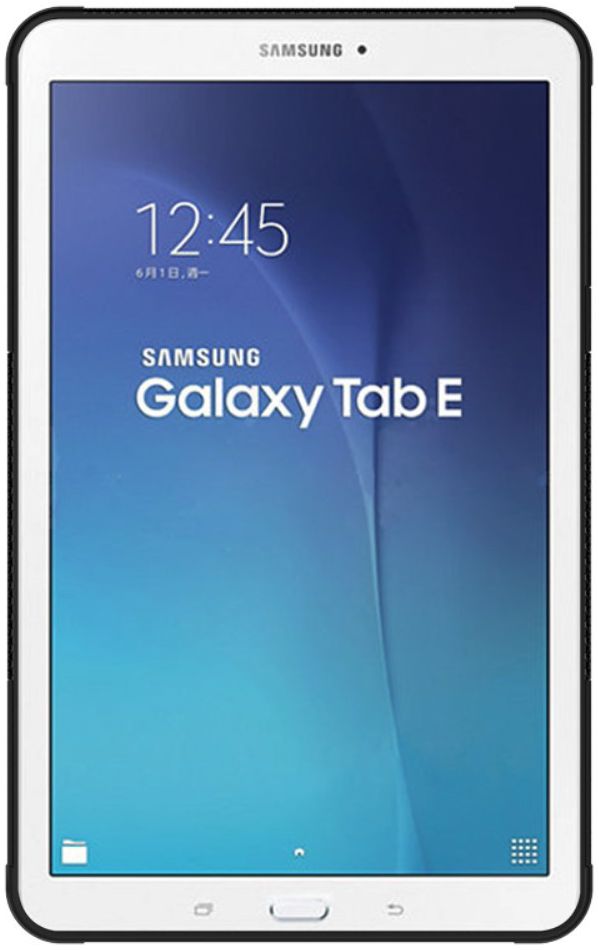 Hybride Samsung Galaxy Tab E (9.6) Back Cover Zwart afbeelding 9