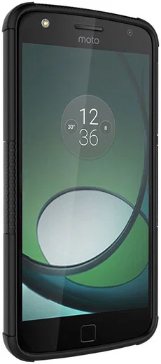 Hybride Motorola Moto Z Play Hoesje Zwart afbeelding 5