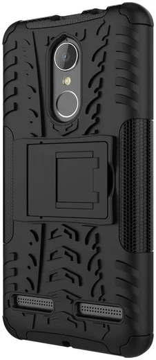 Lenovo K6 Hybride Kickstand Hoesje Zwart afbeelding 5