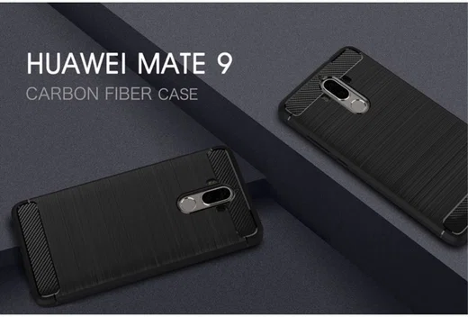 Huawei Mate 9 Geborsteld TPU Hoesje Zwart afbeelding 9