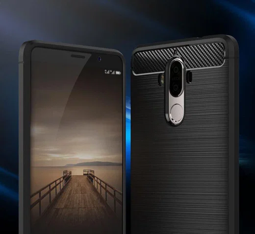 Huawei Mate 9 Geborsteld TPU Hoesje Zwart afbeelding 10