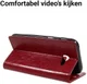 Samsung Galaxy A5 (2017) Stijlvol Portemonnee Hoesje Rood afbeelding 3