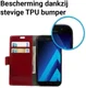 Samsung Galaxy A5 (2017) Stijlvol Portemonnee Hoesje Rood afbeelding 4
