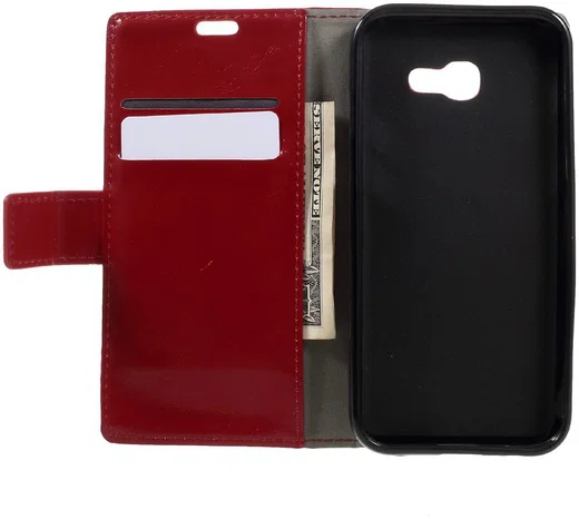 Samsung Galaxy A5 (2017) Stijlvol Portemonnee Hoesje Rood afbeelding 11