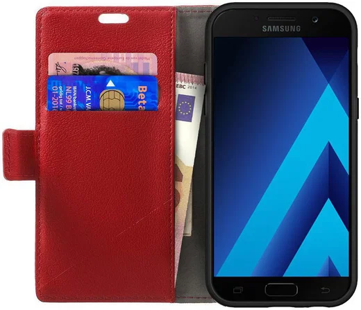 Samsung Galaxy A5 (2017) Wallet Hoesje Rood afbeelding 1