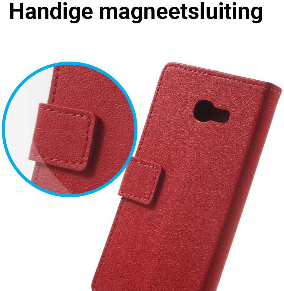 Samsung Galaxy A5 (2017) Wallet Hoesje Rood afbeelding 3