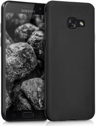 Samsung Galaxy A3 (2017) Frosted TPU Hoesje Zwart afbeelding 3