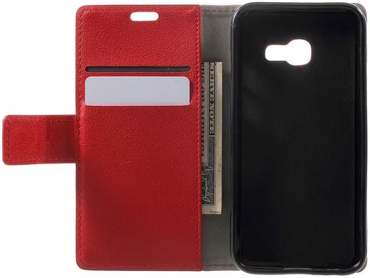 Samsung Galaxy A3 (2017) Stijlvol Portemonnee Hoesje Rood afbeelding 8