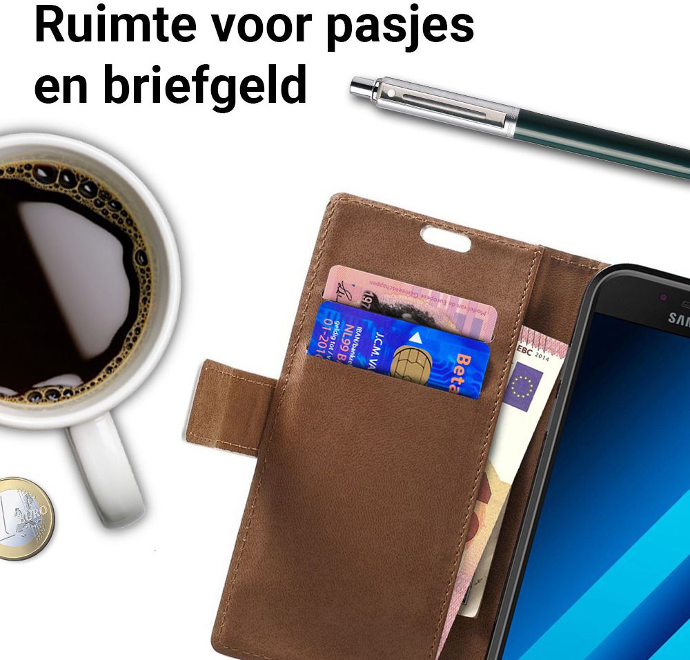 Samsung Galaxy A3 (2017) Portemonnee Print Hoesje Tree Blauw afbeelding 3