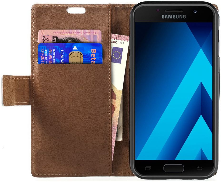 Samsung Galaxy A3 (2017) Portemonnee Print Hoesje Tree Blauw afbeelding 6