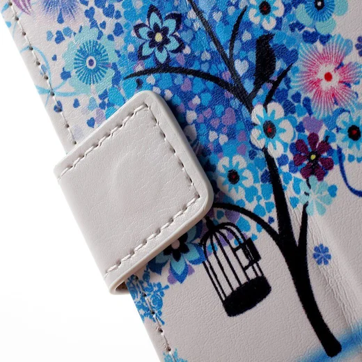 Samsung Galaxy A3 (2017) Portemonnee Print Hoesje Tree Blauw afbeelding 12