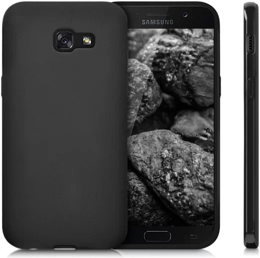 Samsung Galaxy A5 (2017) Frosted TPU Hoesje Zwart afbeelding 1