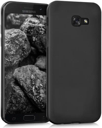 Samsung Galaxy A5 (2017) Frosted TPU Hoesje Zwart afbeelding 3