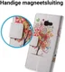 Samsung Galaxy A5 (2017) Portemonnee Print Hoesje Tree Oranje afbeelding 3
