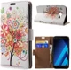 Samsung Galaxy A5 (2017) Portemonnee Print Hoesje Tree Oranje afbeelding 1