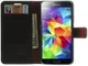 Samsung Galaxy S5 Portemonnee Stand Hoesje Zwart afbeelding 1