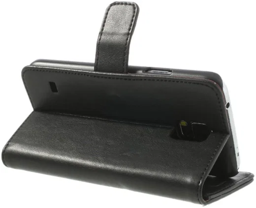 Samsung Galaxy S5 Portemonnee Stand Hoesje Zwart afbeelding 7