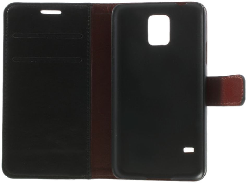 Samsung Galaxy S5 Portemonnee Stand Hoesje Zwart afbeelding 8